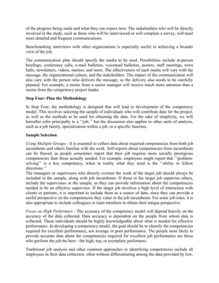 Steps in developing a valid competency model | DOC