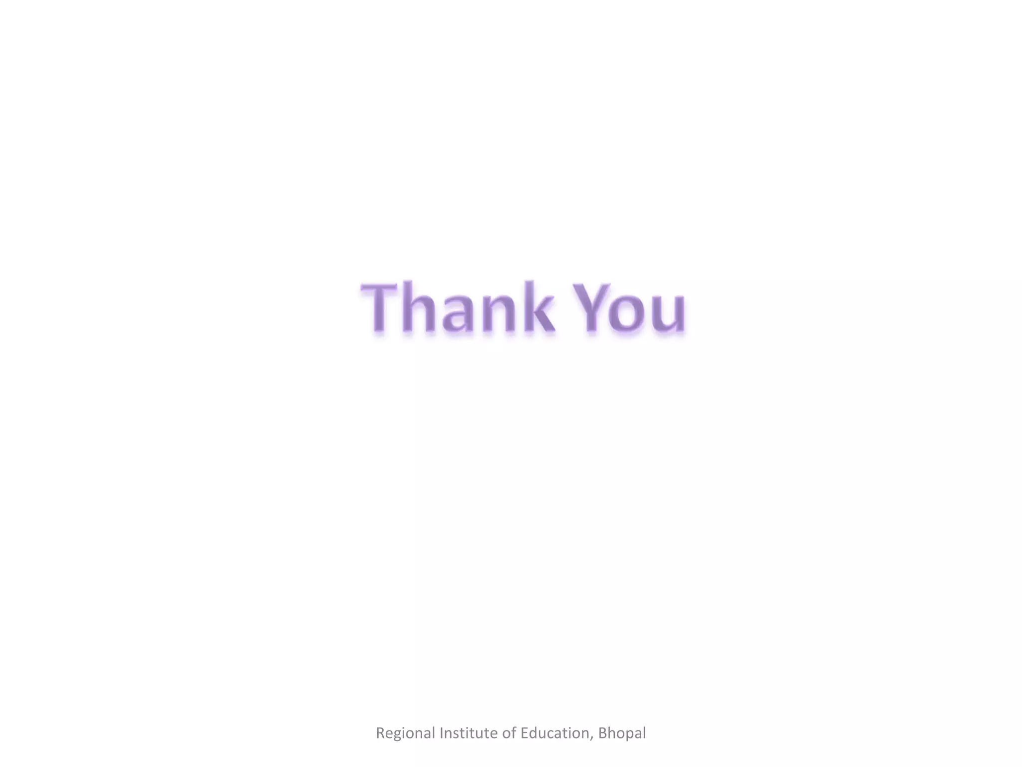 Regional Institute of Education, Bhopal 