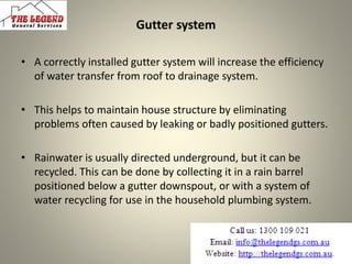 Steps in installation of gutters | PPTX