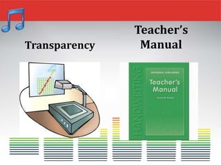 Transparency
Teacher’s
Manual
 