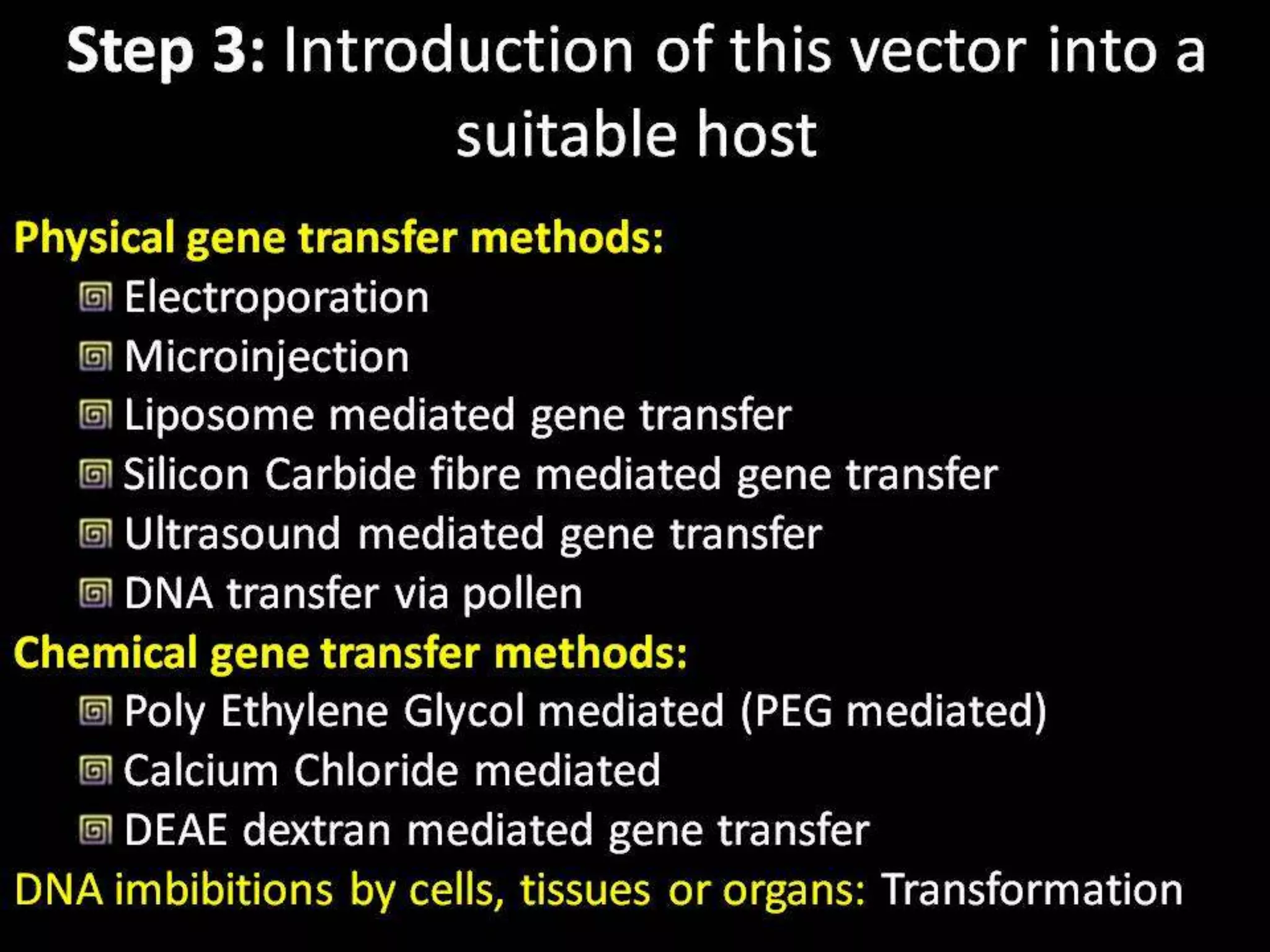 Steps in Recombinant DNA Technology or rDNA technology