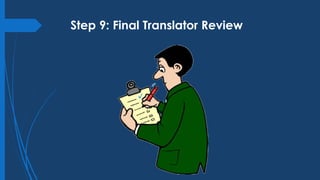 Steps in translation process | PPTX