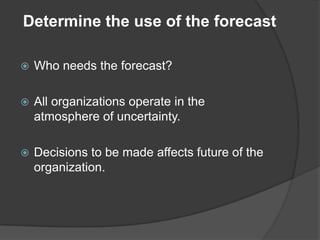 step of forecasting | PPTX