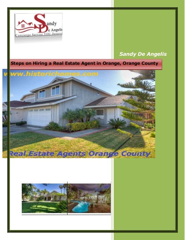 Steps on Hiring a Real Estate Agent in Orange, Orange County