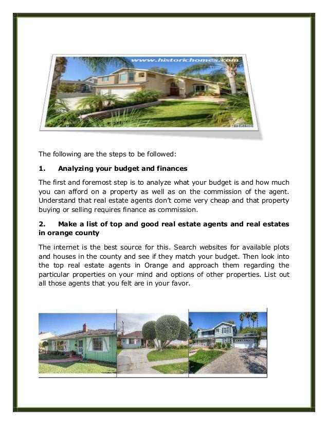Steps on Hiring a Real Estate Agent in Orange, Orange County