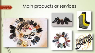 Main products or servicesRESEARCH
REPORT
 