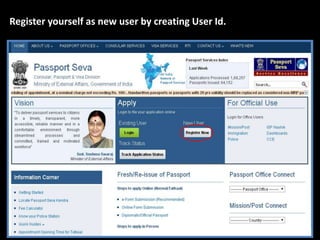 Register yourself as new user by creating User Id. 
 