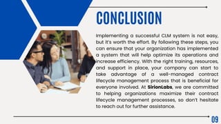 Steps to a Successful Contract Lifecycle Management Implementation | PDF