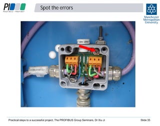 Spot the errors

Practical steps to a successful project, The PROFIBUS Group Seminars, Dr Xiu Ji

Slide 35

 