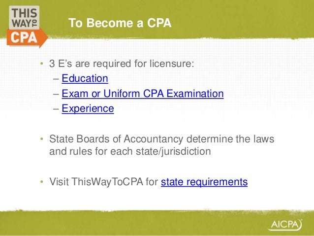 Steps To Becoming A CPA