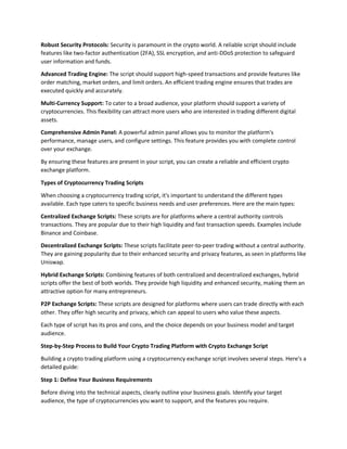 Crypto Exchange Script - Step By Step Guide To Build Your Crypto ...