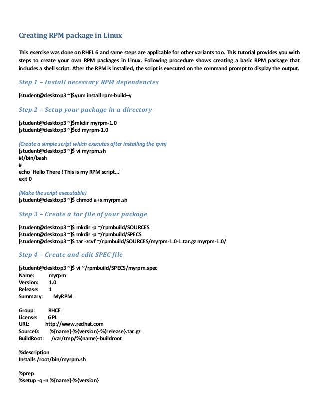 How to install rpm packages in redhat linux - lasoparetirement