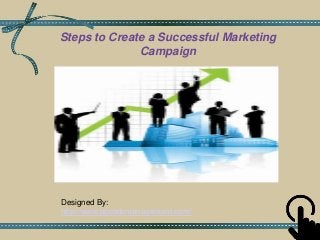 Steps to Create a Successful Marketing
Campaign
Designed By:
http://www.ppcadsmanagement.com/
 