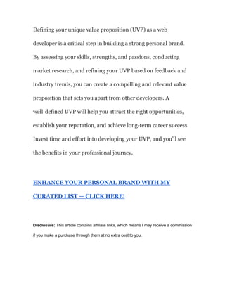 Steps to Define Your Unique Value Proposition (UVP) as a Developer.pdf