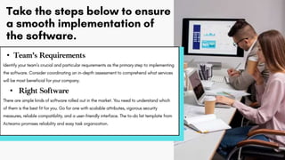 Team Requirements Steps to Implement Business Team Management Software in Your ...