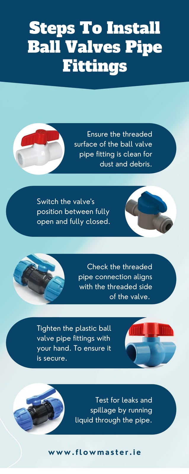 Steps To Install Ball Valves Pipe Fittings