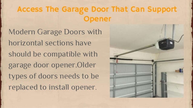 Steps To Install Garage Door Opener