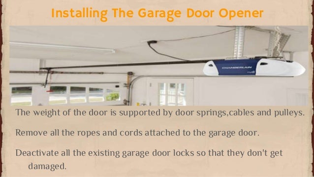 Steps To Install Garage Door Opener