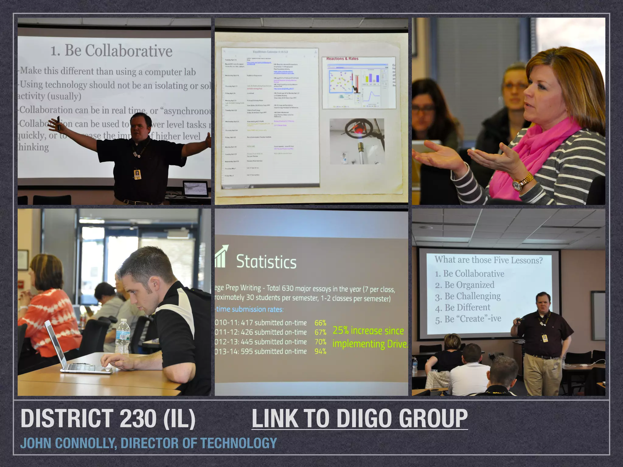 DISTRICT 230 (IL) LINK TO DIIGO GROUP
JOHN CONNOLLY, DIRECTOR OF TECHNOLOGY
 