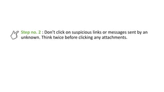 Steps to Protect your Social Media Accounts | PPTX
