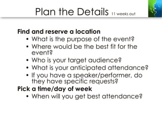 Steps to Successful Event Planning | PPTX