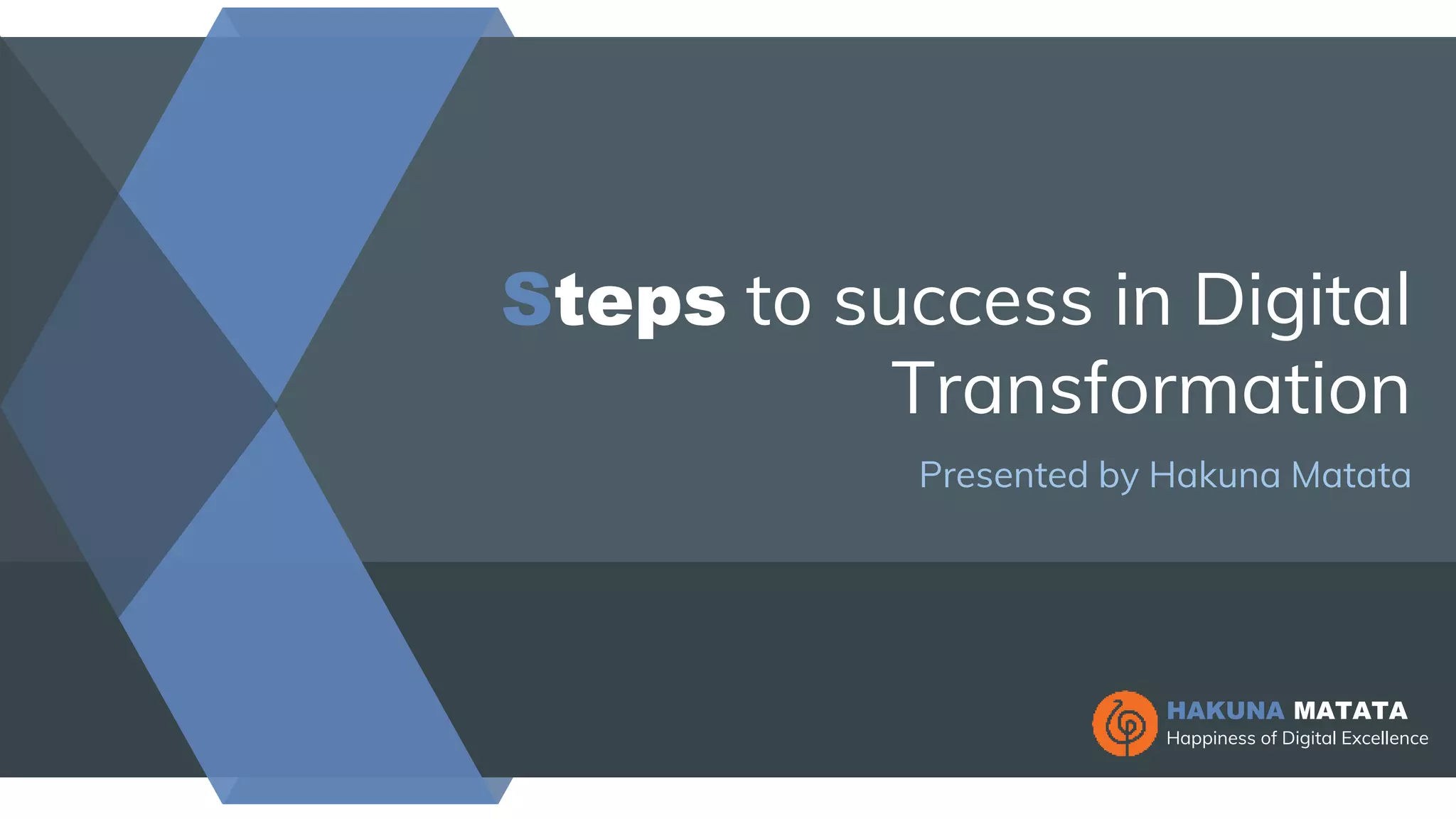 Steps to success in Digital Transformation | Digital transformation key ...