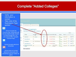 Steps to the college process | PPTX