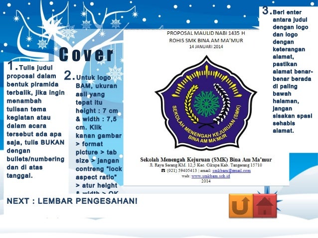 Step to make Proposal dan LPJ