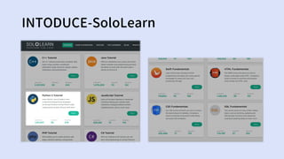 INTODUCE-SoloLearn
 