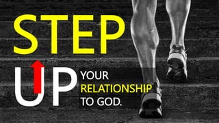 YOUR
RELATIONSHIP
TO GOD.
 