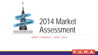 2014 Market
Assessment
DRAFT FINDINGS – APRIL 2014
 