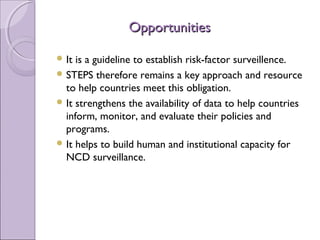 The World Health Organization STEPwise Approach to Noncommunicable ...