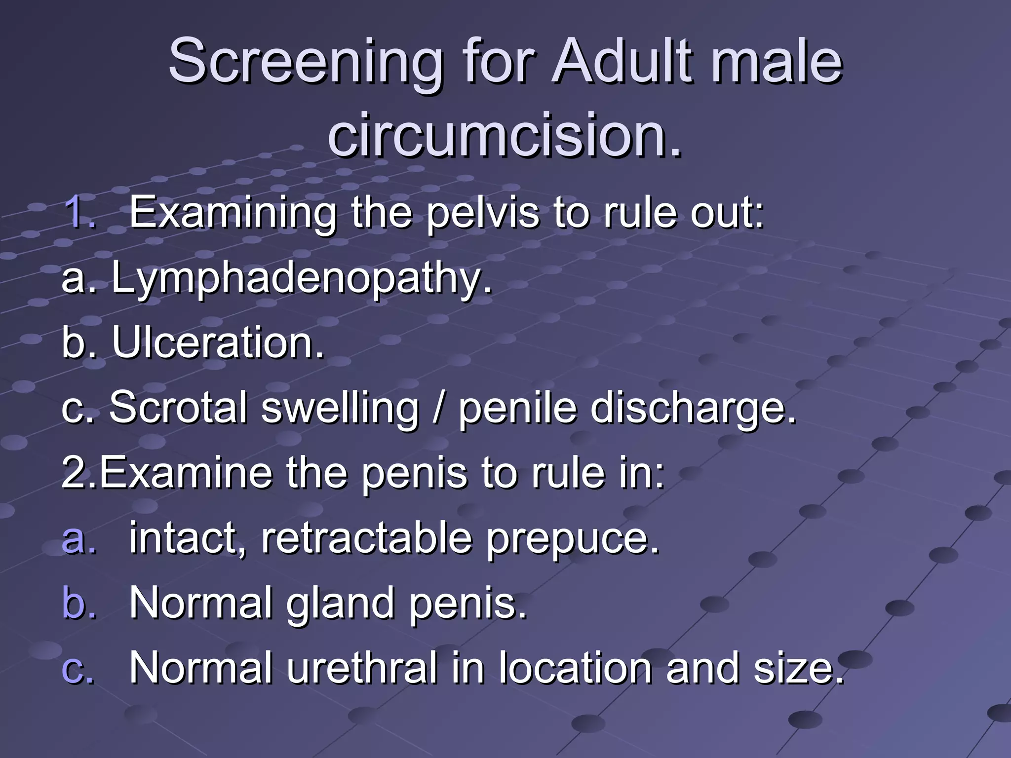 Stepwise approach to adult male circumcision. | PPT