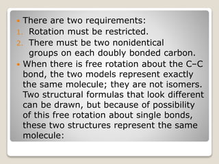 Restricted Bond Rotation Stereochemical aspects | PPTX