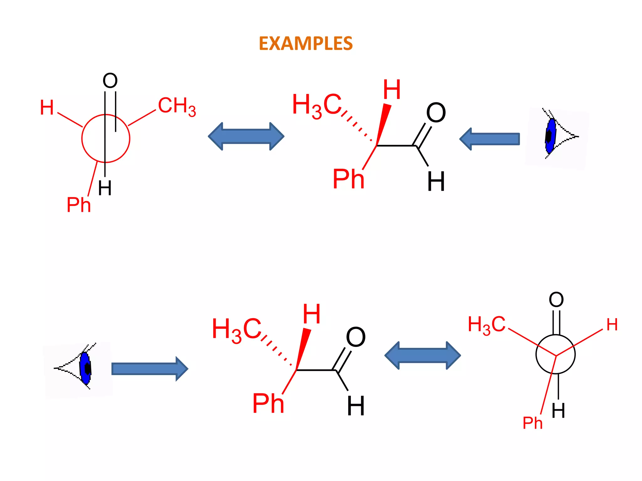 H
H3C
Ph
O
H
O
H
CH3
H
Ph
H
H3C
Ph
O
H
H
Ph
H3C
O
H
EXAMPLES
 