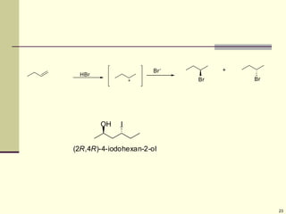 23
HBr
Br
+
Br
Br-
OH I
(2R,4R)-4-iodohexan-2-ol
 