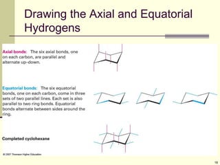 18
Drawing the Axial and Equatorial
Hydrogens
 
