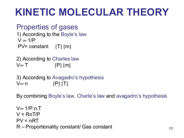 kinetic molecular theory