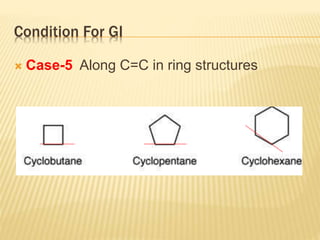 Condition For GI
 Case-5 Along C=C in ring structures
 