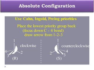 S Absolute Configuration Stereochemistry (Configuration of Geometrical Isomers) | PDF