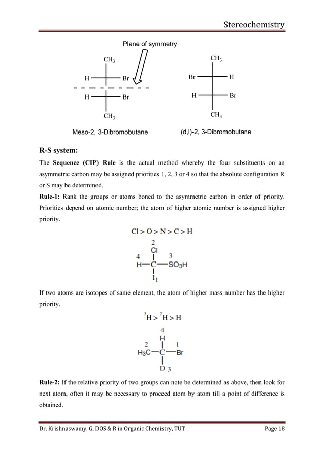 Stereochemistry notes | PDF