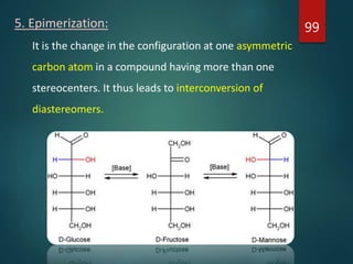 Epimerization Examples Stereochemistry (optical isomerism) | PPTX