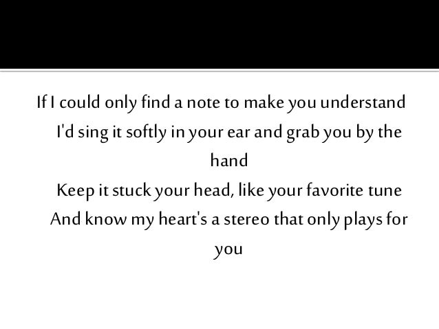 Stereo Hearts Lyrics