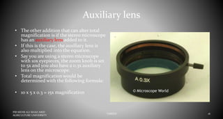 Stereo Microscope or Dissecting Miscrscope | PPTX