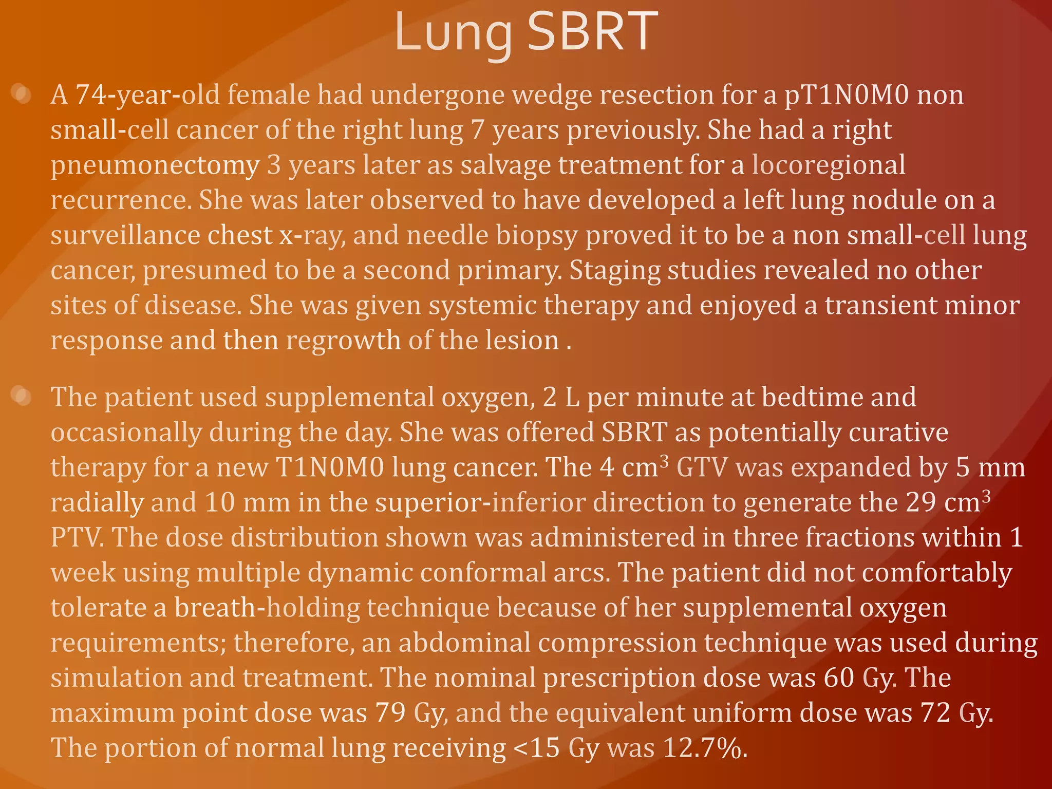 Stereotactic body radiation therapy
