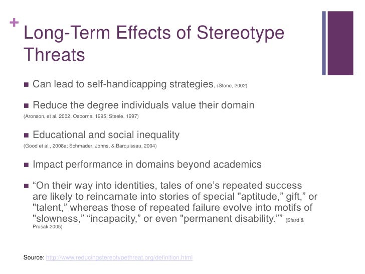 effects of stereotypes effects of stereotypes