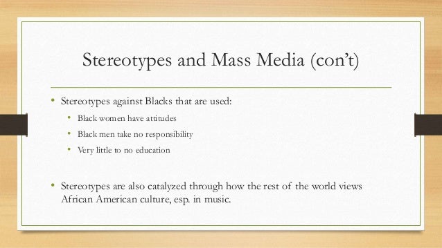 African Americans In The Mass Media Analysis