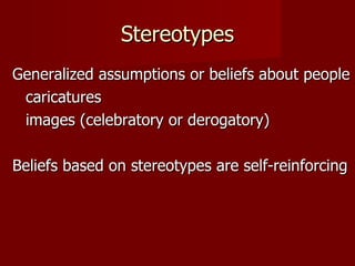 Stereotypes and language