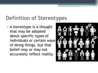 Stereotypes of class and status | PPTX