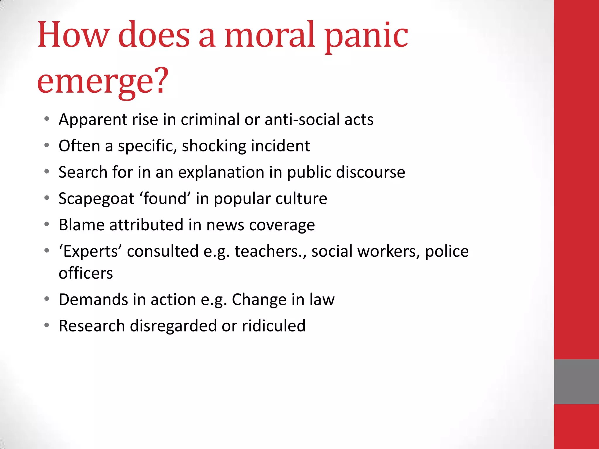 Fact or Fiction?The Institute for Public Policy Research (IPPR) warned in 2009 that:Rates of sexually-transmitted infections among teenagers and under-age sex are roaringChildren being so obese that their only hope is surgeryThere are falling standards in schools More than 1.5 million Britons had considered moving home because of young people "hanging around" their neighbourhood.British adults are also twice as likely than German adults to cross the road when they encounter teenagers committing anti-social behaviour.Britons were too frightened to get involved and tackle teenagers for fear of physically attack, fear of reprisals and being verbally abused .
